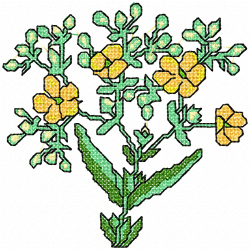 Flowers Embroidery Design 2